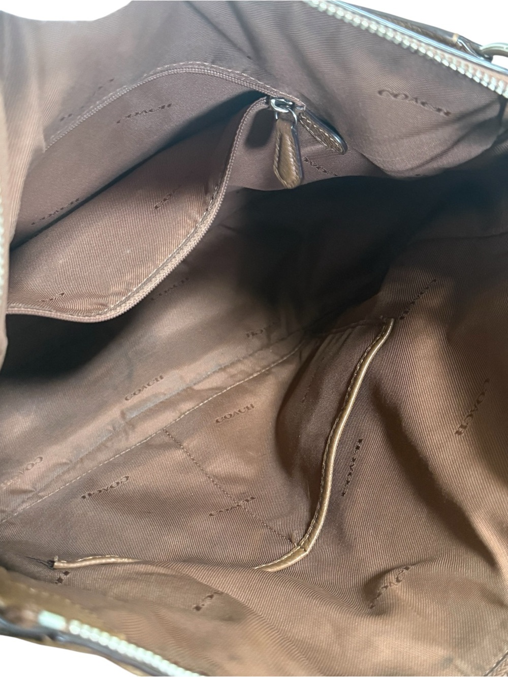 Coach Chelsea Saddle Tan Pebbled Leather Shoulder Hobo Bag! - Picture 10 of 12